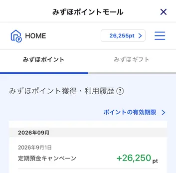 Mizuho Campaign Point 202601