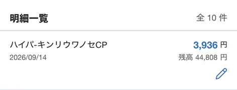 SBI Shinsei CP Result 202609